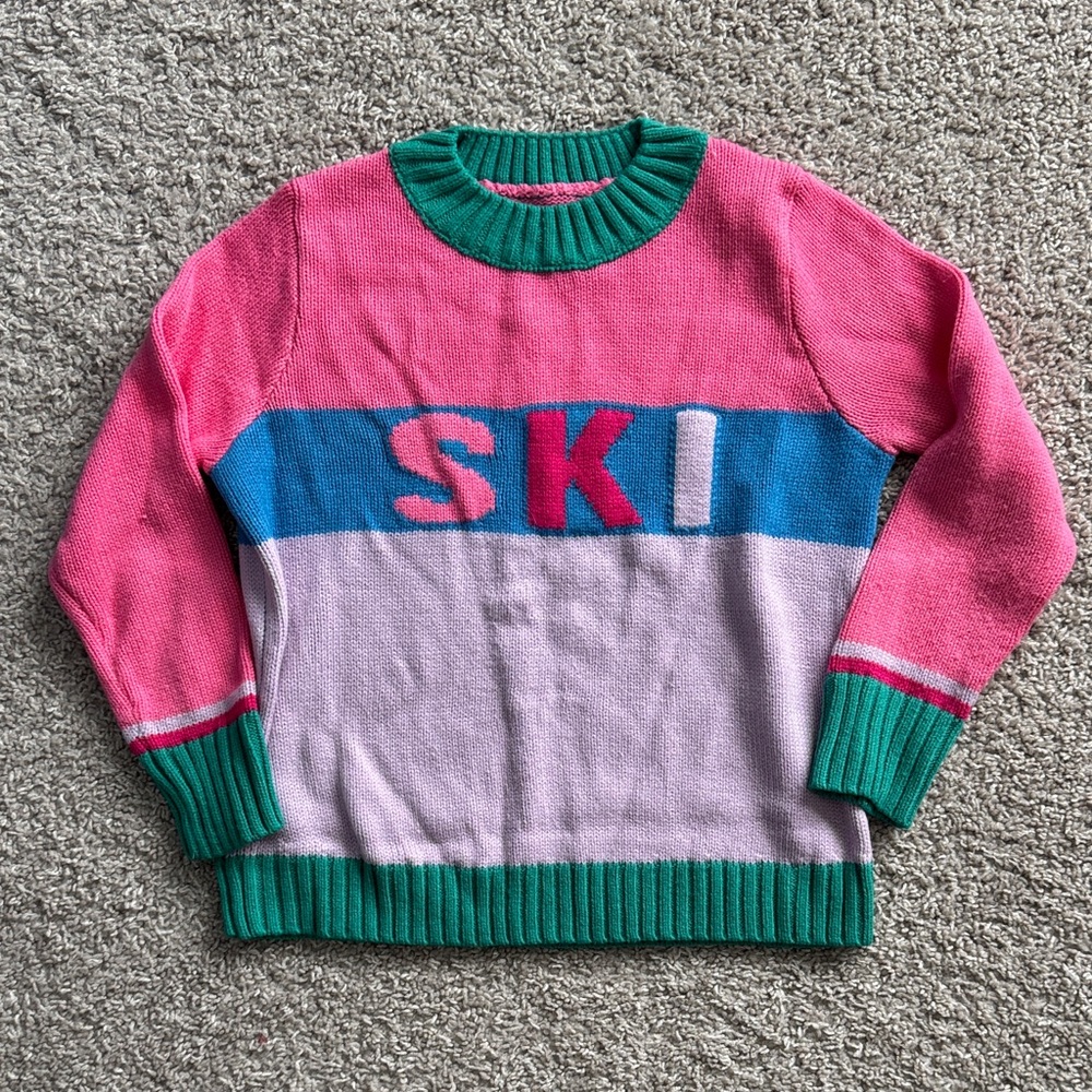 Colorful Girls Ski Sweater